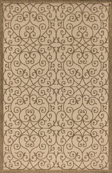 Madrid Vintage Filigree Textured Weave Indoor/outdoor Area Rug